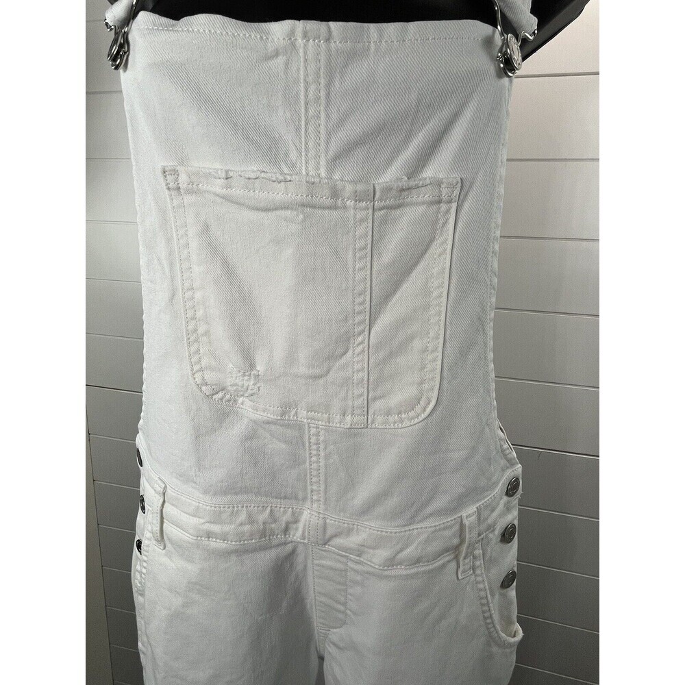 2929 Mavi Overalls Edera Ripped White Womens Small Beach Boho Cowgirl - Picture 10 of 15